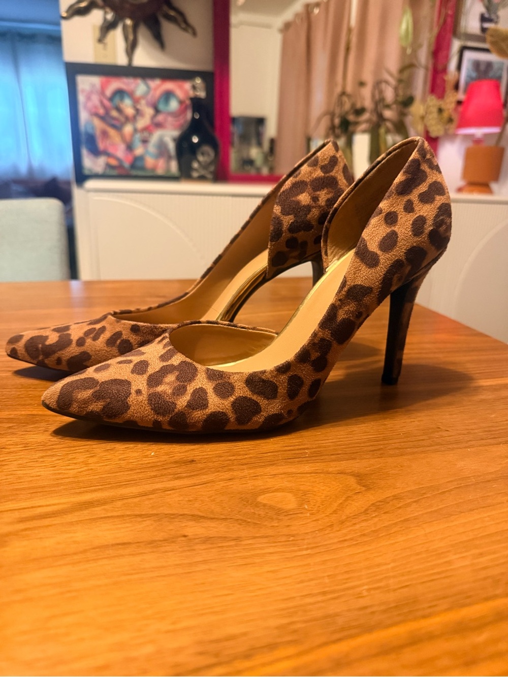 Mossimo Supply Co. Leopard Print Pointed Toe Stilettos - Brown